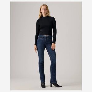 Levi's 315 Shaping  Boot-Cut Dark Blue Straight Leg Women's Jeans